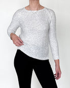 News Long Sleeve Sweater in Bianco Oro-Clothing-Amina Rubinacci-Bianco Oro-0-Mercantile Portland