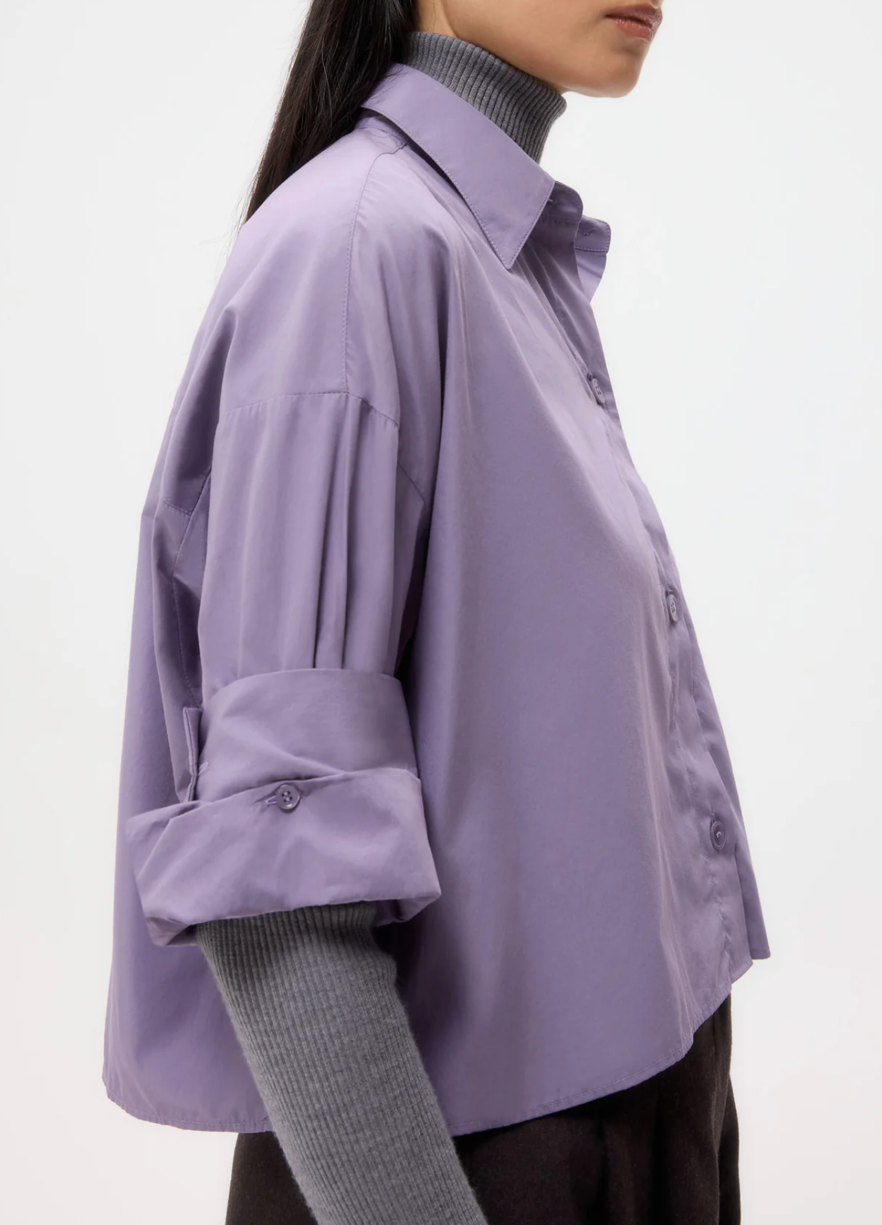 Next Ex Shirt in Black Plum-Clothing-TWP-Black Plum-P-Mercantile Portland