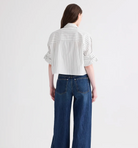 Next Ex Shirt in White/Green Stripe-Shirts-TWP-White Green-P-Mercantile Portland
