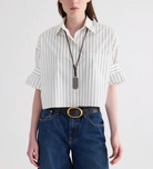 Next Ex Shirt in White/Green Stripe-Shirts-TWP-White Green-P-Mercantile Portland