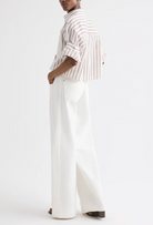 Next Ex Shirt in White/Wine-Shirts-TWP-White/Wine-P-Mercantile Portland