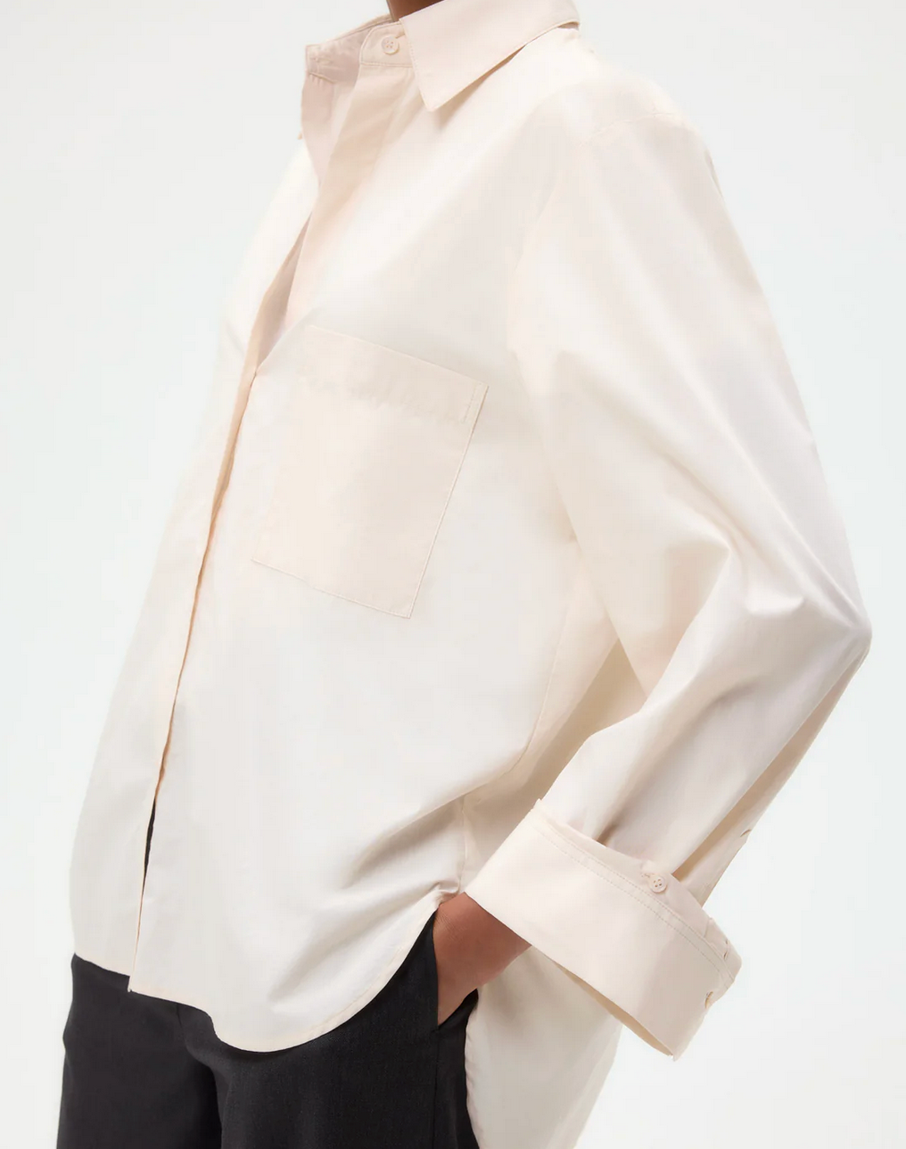 Next Morning Shirt in Creme de Peche-Shirts-TWP-Creme de Peche-XS/S-Mercantile Portland