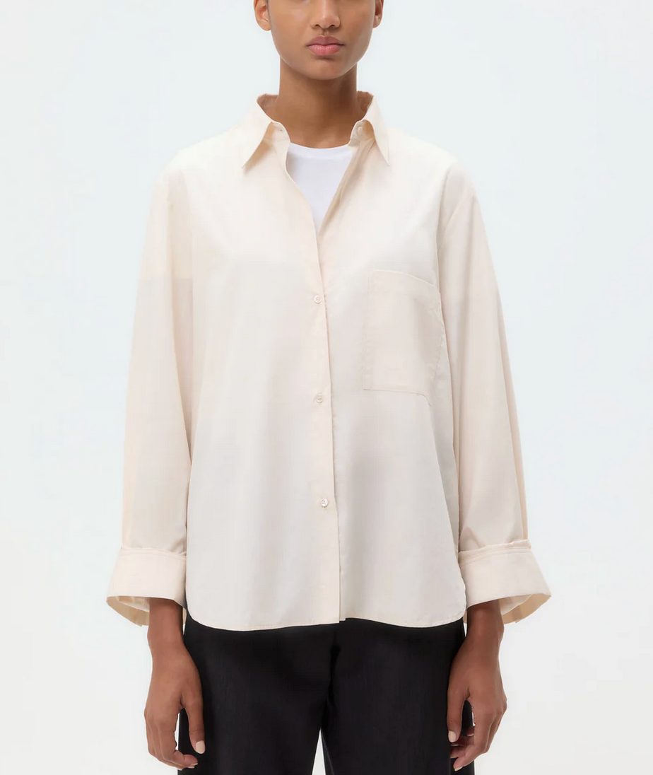 Next Morning Shirt in Creme de Peche-Shirts-TWP-Creme de Peche-XS/S-Mercantile Portland