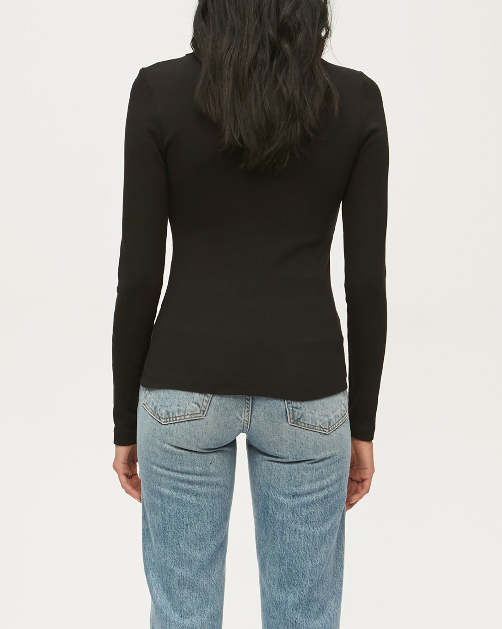 Nori Long Sleeve Tee-Clothing-Michael Stars-Black-O/S-Mercantile Portland