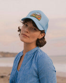 Not All Those Who Wander Trucker Hat-Hats-Freya-OS-Azure • Freya-Mercantile Portland