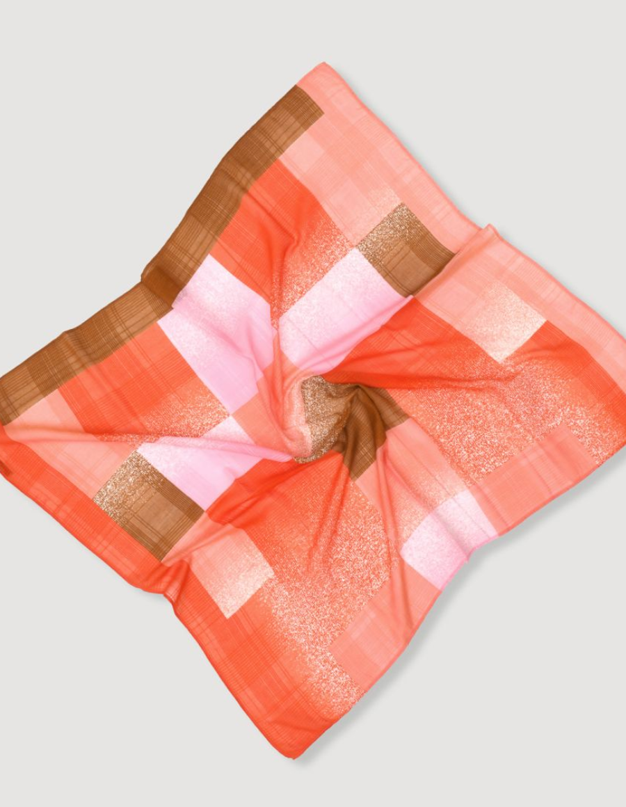 Nuance Scarf in Orange-Scarves and Wraps-MAPOESIE-Orange-OS-Mercantile Portland