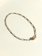 Oblong Paperclip Necklace with Diamond Clasp-Jewelry-Paula Rosen-Mercantile Portland