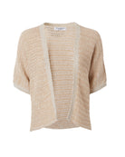 Olimpo Open Tweed Cardigan-Sweaters-Amina Rubinacci-Ecru-38-Mercantile Portland
