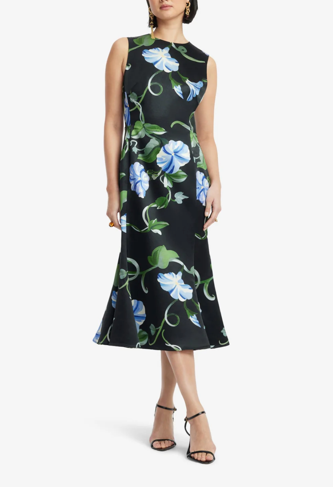Olive Midi Dress in Ebony-Dresses-LEO LIN-Ebony-2-Mercantile Portland