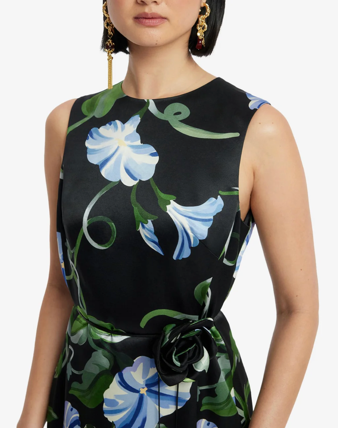 Olive Midi Dress in Ebony-Dresses-LEO LIN-Ebony-2-Mercantile Portland