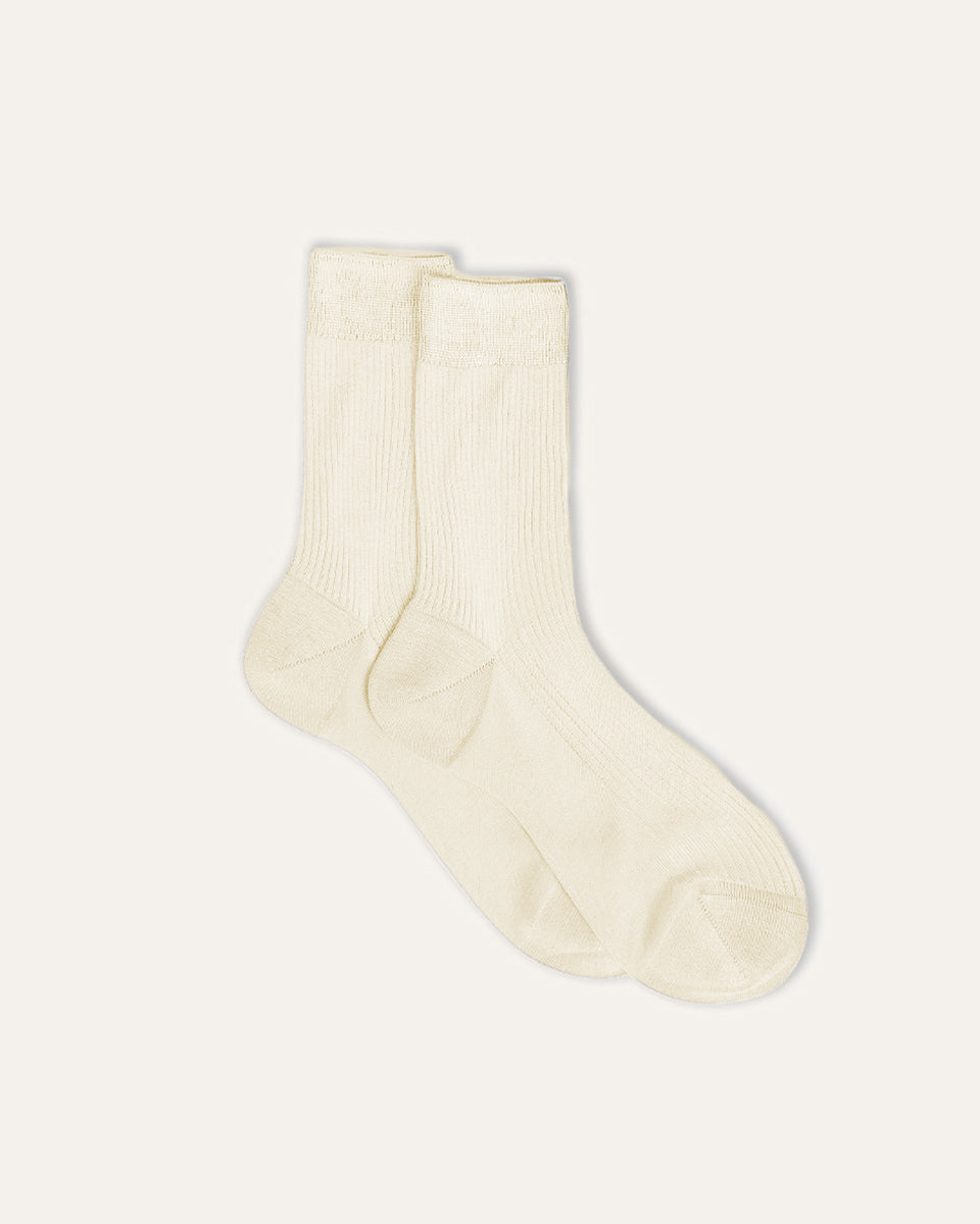 One Ribbed in Latte-Socks-Maria La Rosa-OS-Mercantile Portland
