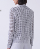 Organic Cotton Zip Cardigan-Sweaters-Amina Rubinacci-Pearl Grey-40-Mercantile Portland