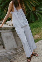 Orlando Stripe Cotton Pant-Pants-Ciao Lucia-Blue Stripe-XXS-Mercantile Portland