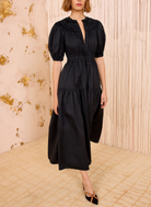 Othella Midi-Dress in Black-Clothing-Ulla Johnson-Black-4-Mercantile Portland