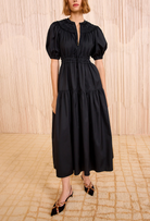 Othella Midi-Dress in Black-Clothing-Ulla Johnson-Black-4-Mercantile Portland