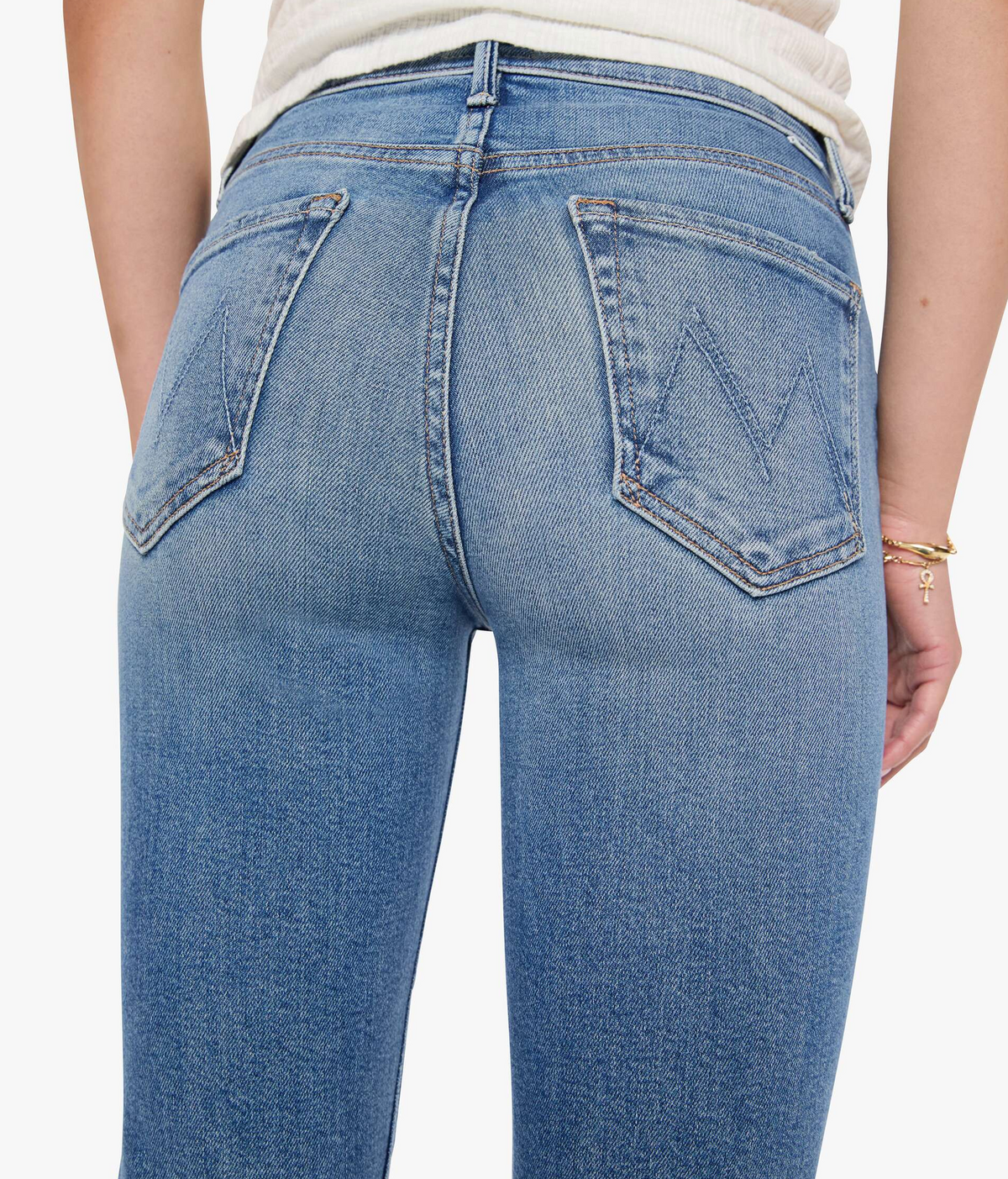 Outsider Skimp in Move To The Groove-Denim-Mother-Move To The Groove-30-Mercantile Portland