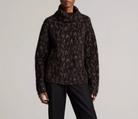 Oversized Jacquard Turtleneck Sweater-Sweaters-Vince-Heather Grey Combo-XXS-Mercantile Portland