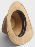 Packable Straw Fedora in Light Brown-Hats-Rag & Bone-Ivory-S/M-Mercantile Portland
