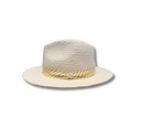 Packable Straw Fedora in Yellow Stripe-Hats-Rag & Bone-Yellow Stripe-S/M-Mercantile Portland