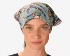 Pagode Square Scarf in Denim-Scarves and Wraps-Inoui Editions-Denim Print-OS-Mercantile Portland