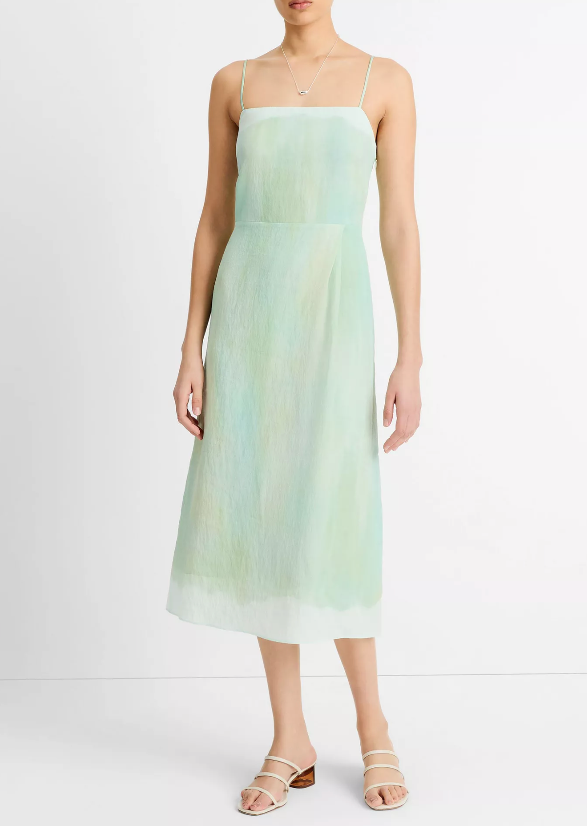 Painted Pastel Dress-Clothing-Vince-Washed Jade-XXS-Mercantile Portland
