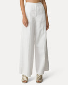 Palazzo Pants in Cotton Gabardine-Pants-Forte Forte-Puro-0-Mercantile Portland