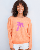 Palm Tree Oversized Sweater-Sweaters-Sundry-Sorbet-XS-Mercantile Portland