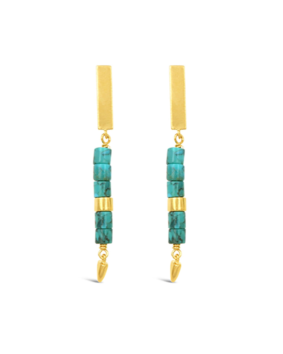 Paloma Earrings in Turquoise-Jewelry-Sierra Winter-OS-Mercantile Portland