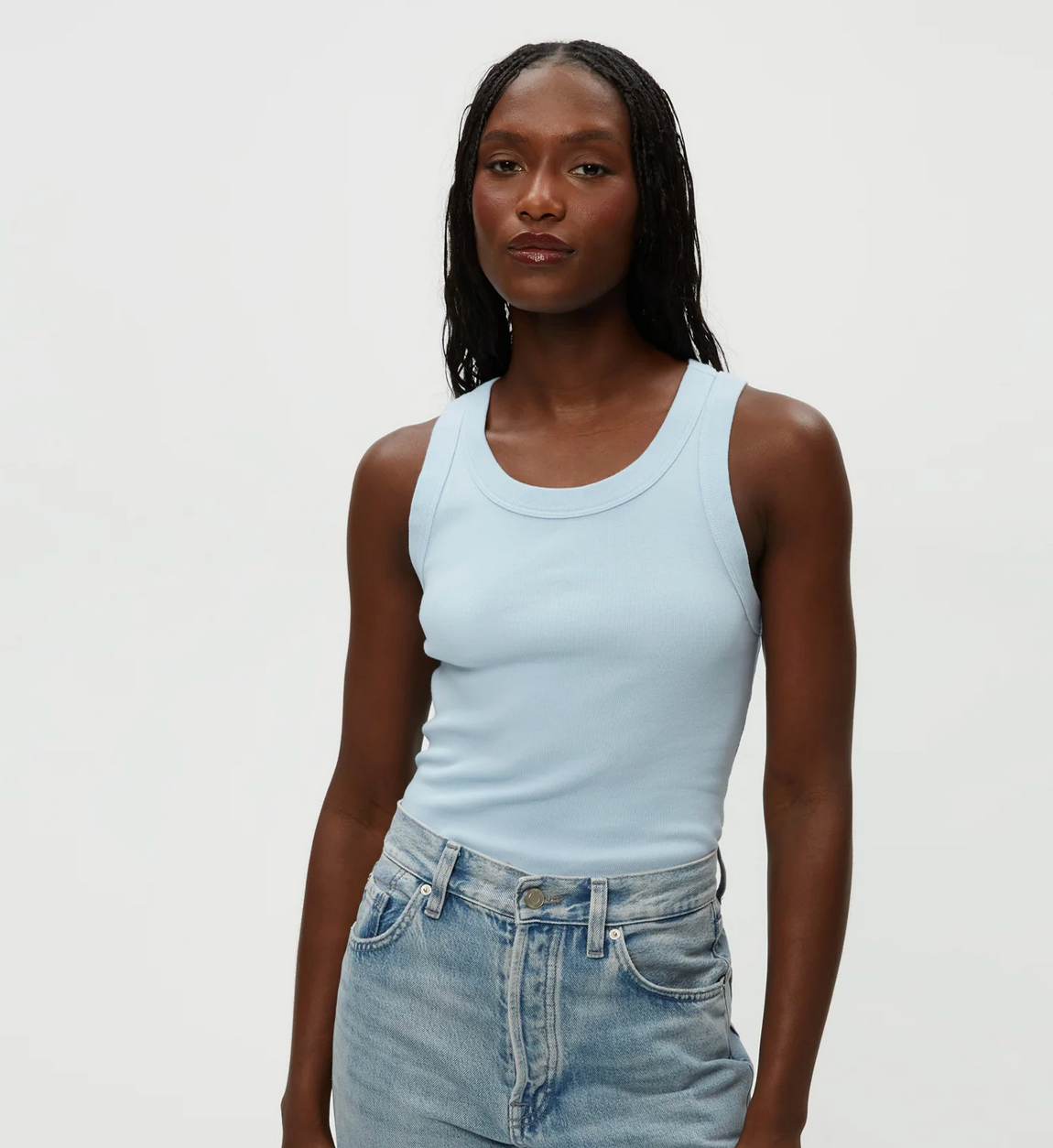 Paloma Tank-Tops-Michael Stars-White-O/S-Mercantile Portland