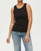 Paloma Tank-Tops-Michael Stars-Black-O/S-Mercantile Portland