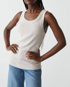 Paloma Tank-Tops-Michael Stars-Cement-O/S-Mercantile Portland