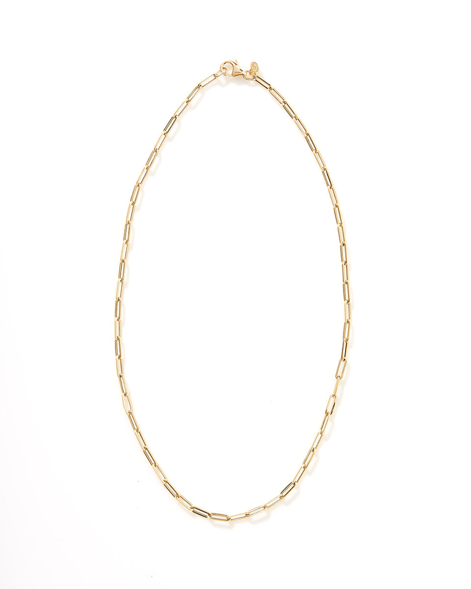 Paper Clip Chain-Jewelry-Zofia Day-Yellow Gold-Mercantile Portland