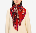 Papillons Scarf in Red-Scarves and Wraps-Inoui Editions-Red-OS-Mercantile Portland