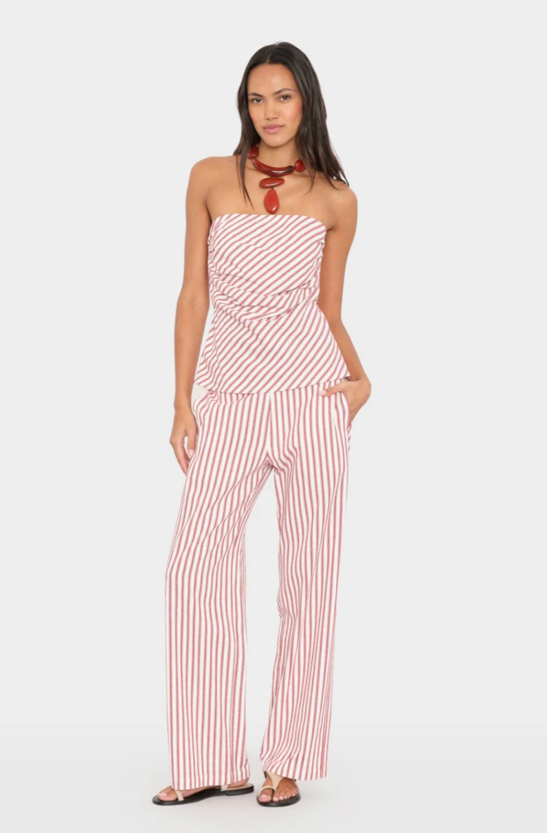 Pascale Pant in Red Clay Stripe-Clothing-Xirena-Red Clay Stripe-XS-Mercantile Portland