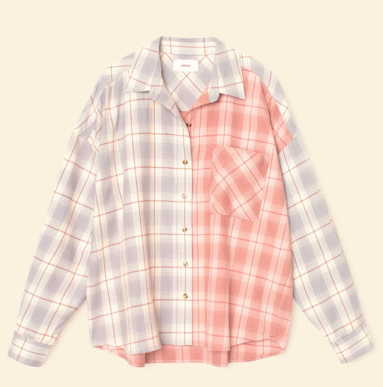 Patchwork Phillipa Shirt-Shirts-Xirena-Patchwork-XS-Mercantile Portland