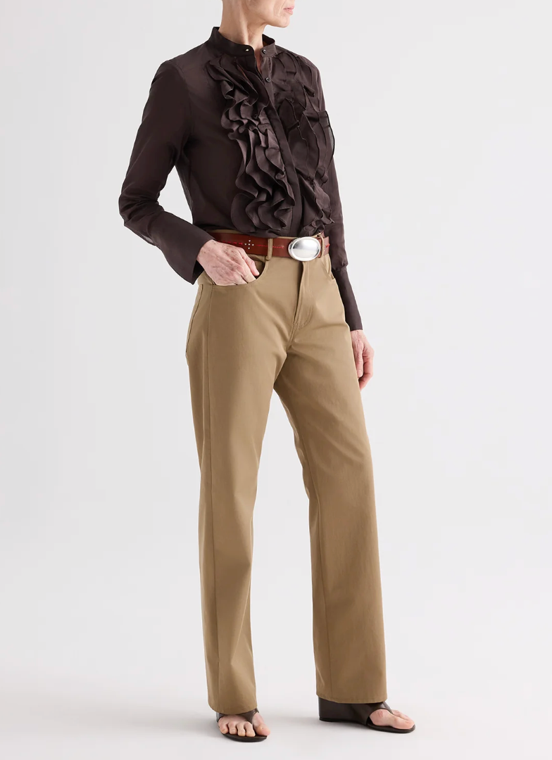 Patti Top in Cotton Silk Organza in Delicioso-Shirts-TWP-Delicioso-XS-Mercantile Portland