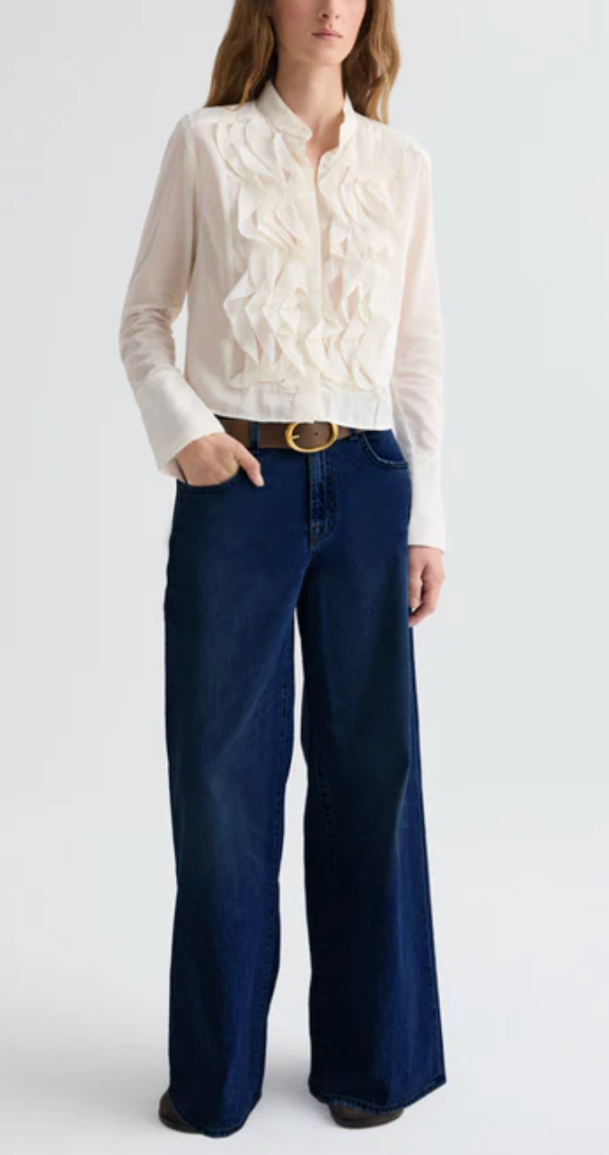 Patti Top in Cotton Silk Organza in Ivory-Shirts-TWP-Ivory-XS-Mercantile Portland