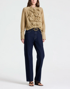 Patti Top in Cotton Silk Organza in Kelp-Shirts-TWP-Kelp-XS-Mercantile Portland