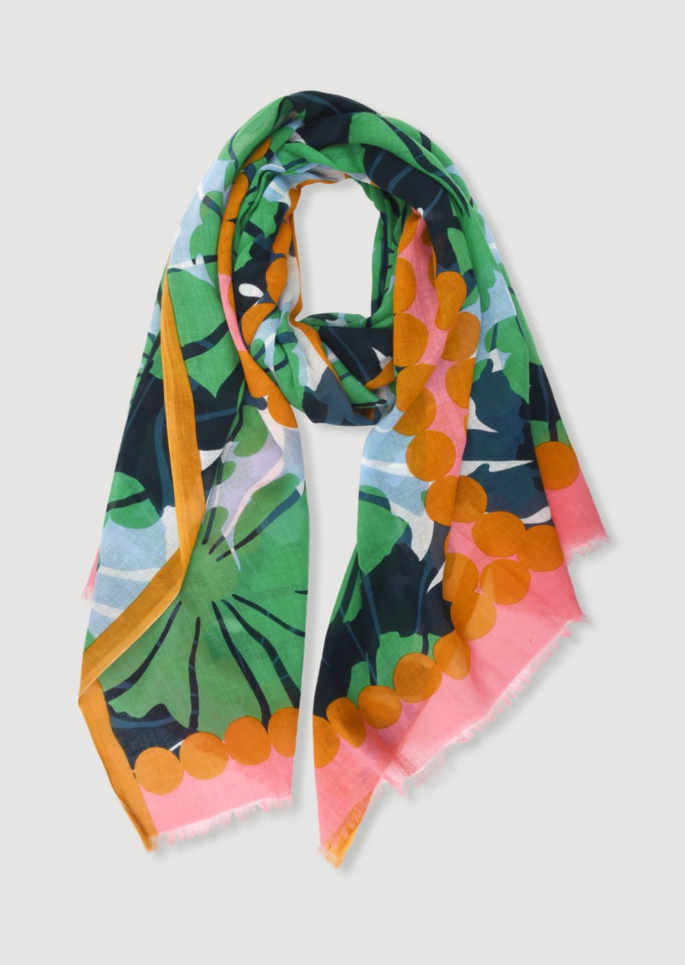 Pavot Scarf in Green-Scarves and Wraps-MAPOESIE-Green-OS-Mercantile Portland