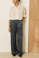 Pays Woven Viscose Pant-Pants-HARTFORD-Dark Navy-1-Mercantile Portland