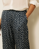 Pays Woven Viscose Pant-Pants-HARTFORD-Dark Navy-1-Mercantile Portland