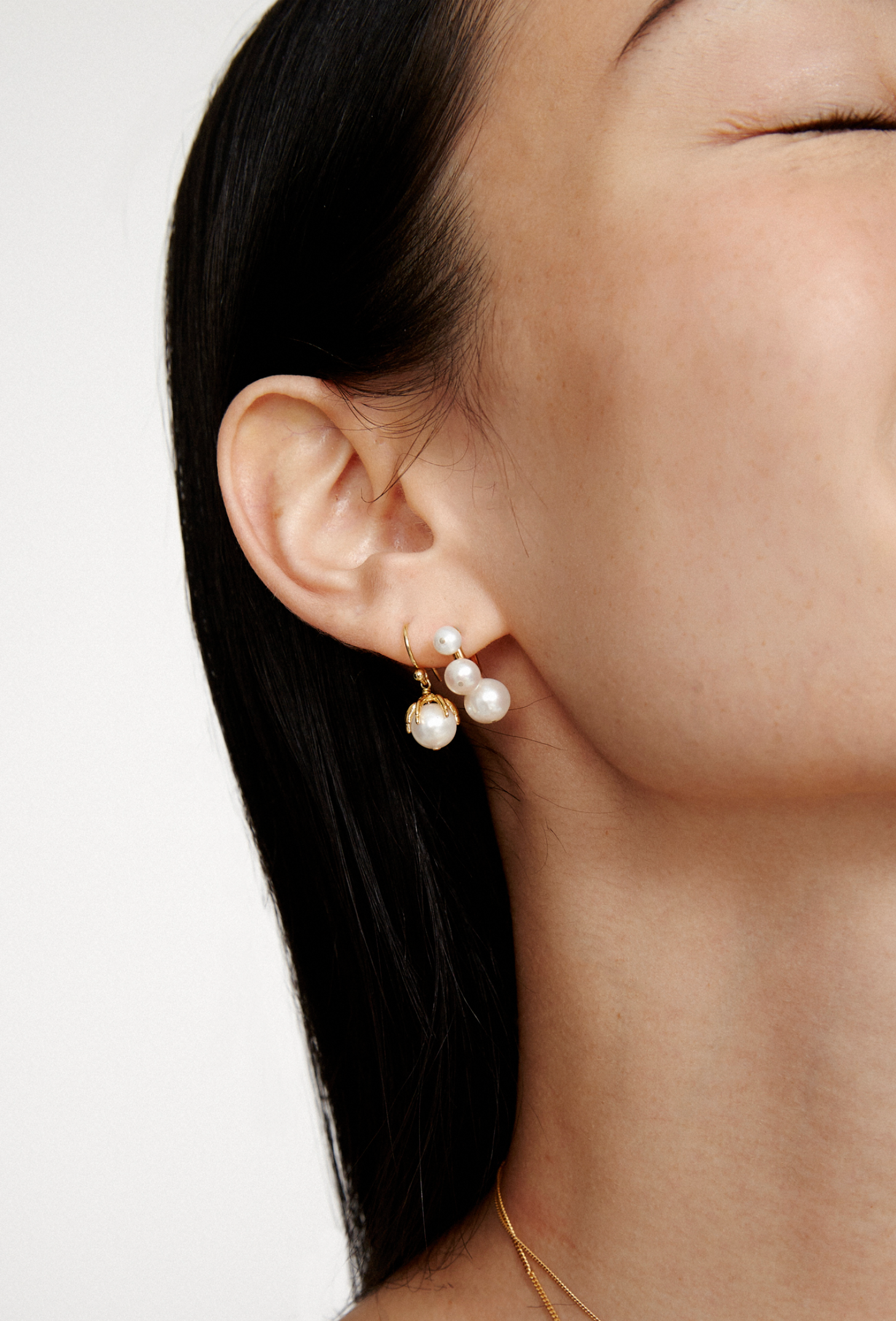 Penelope Pearl Hoop Earrings-Jewelry-Chan Luu-White Pearl-OS-Mercantile Portland