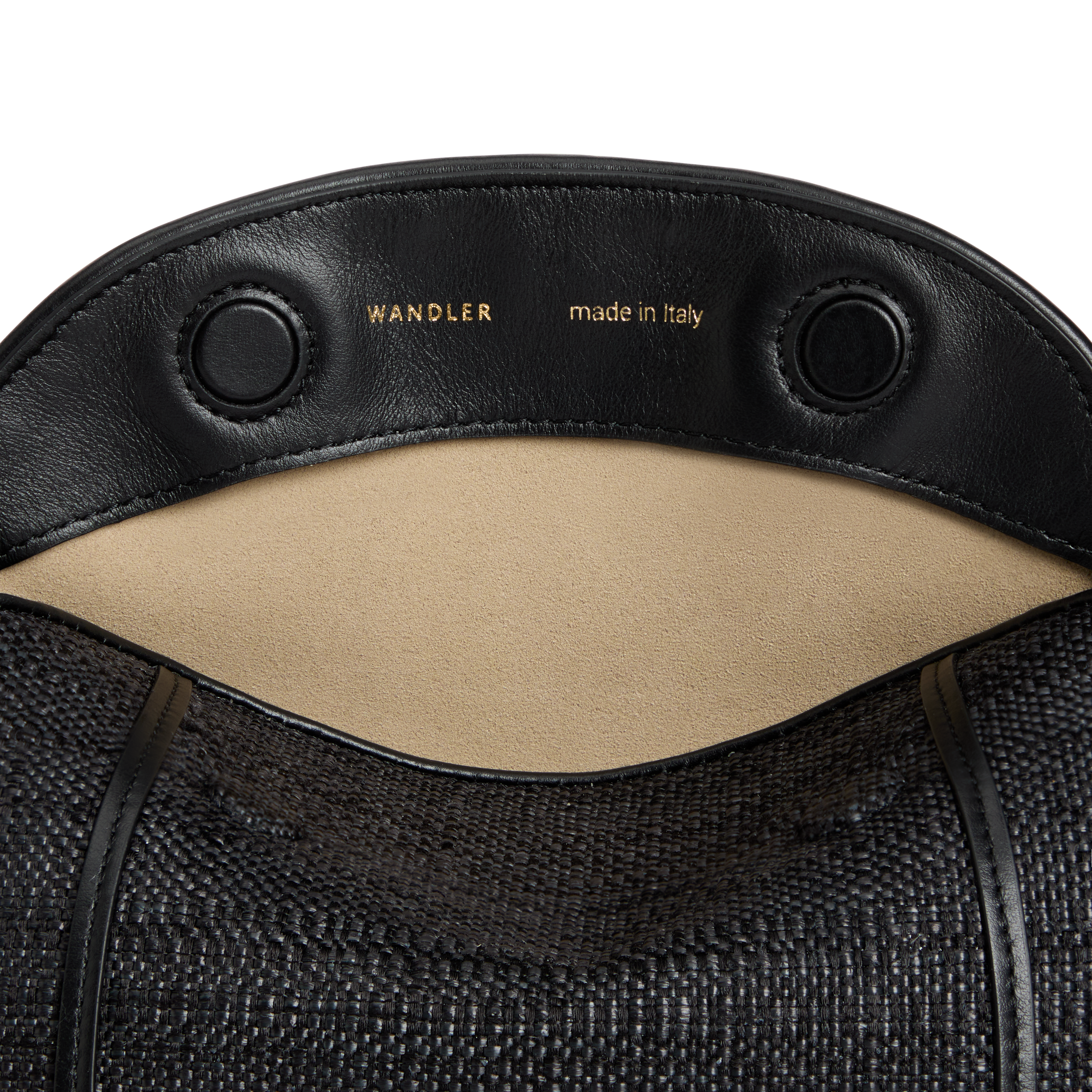 Penelope Slouch Bag in Black Raffia-Handbags-Wandler-Black Raffia-OS-Mercantile Portland