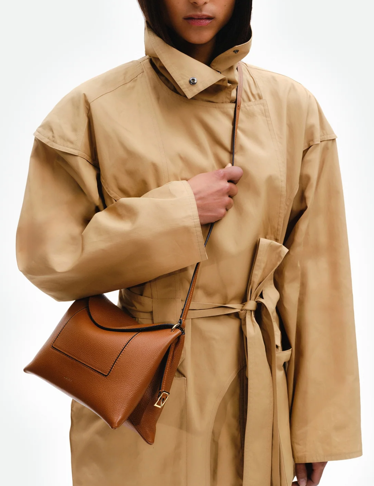 Penelope Slouch Bag in Tan Crust-Handbags-Wandler-Tan Crust-OS-Mercantile Portland