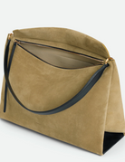 Penelope Tote in Khaki Suede-Handbags-Wandler-Khaki Suede-OS-Mercantile Portland