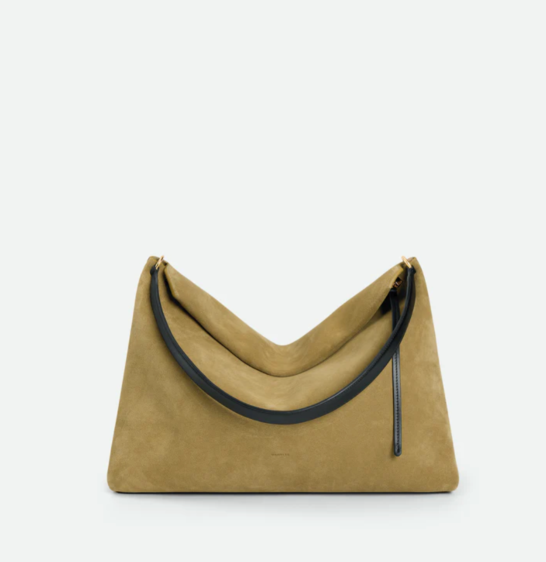 Penelope Tote in Khaki Suede-Handbags-Wandler-Khaki Suede-OS-Mercantile Portland