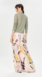 Pergamino Trudy Long Skirt-Clothing-Maria Cher-Salmon Blue-XS-Mercantile Portland