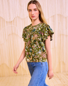 Perline Flutter Sleeve Blouse-Clothing-Ulla Johnson-Lichen-00-Mercantile Portland