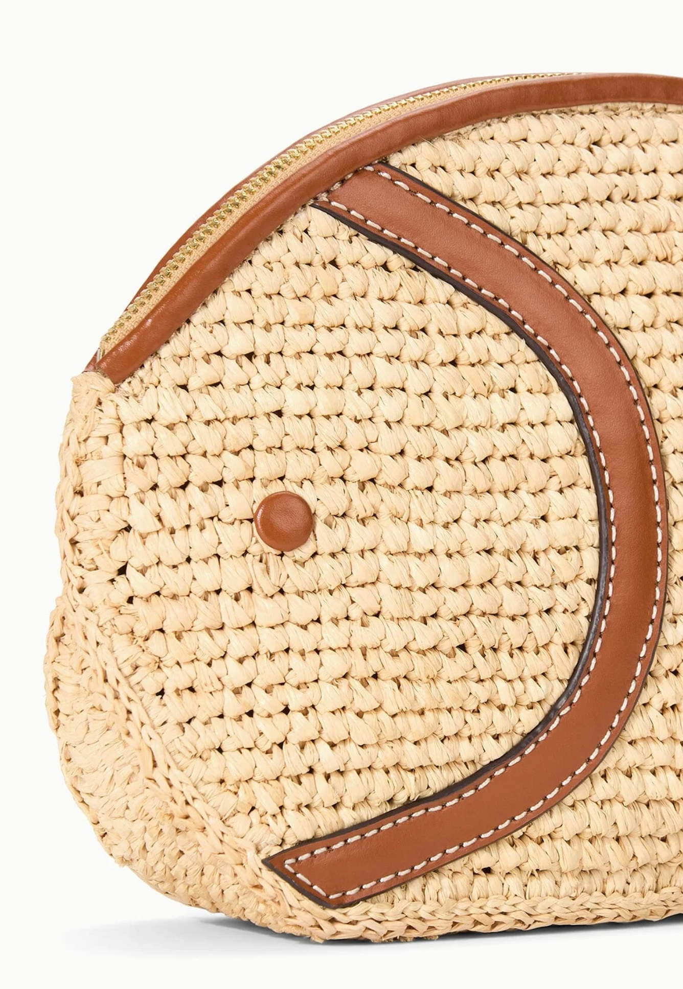 Pesce Raffia Clutch-Handbags-Staud-Natural-OS-Mercantile Portland