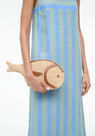 Pesce Raffia Clutch-Handbags-Staud-Natural-OS-Mercantile Portland